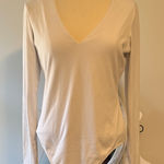 Abound  Cream V-Neck Bodysuit Photo 0