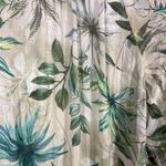 Maven West ‎ Sheer Floral Blouse Women's M 100% Cupro Tropical Lightweight Top Photo 4