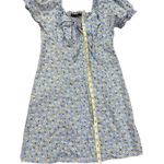 Hesperus Womens Cottagecore Dainty Floral Blue Smocked Mini Dress Sz M Photo 8