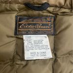 Eddie Bauer Vintage  Women’s Green Cotton Goose Down Quilted Puffer Vest Size M Photo 3