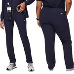 FIGS  Women’s Yola Skinny Scrub Pants Pull On Drawstring Mid Rise in Navy XL Photo 1