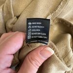 Olivaceous Oliveaceous Faux Suede Shift Dress M Taupe Beige V-Neck Short Sleeve Photo 7