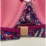 Nanette Lepore Eugenia Plunge Molded Bikini Top Persian Paisley Raspberry 8 Photo 12