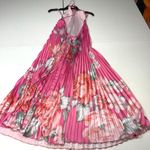 LIDÉE Pink Floral Ete pleated midi Dress Size 6 Photo 9