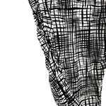 Norma Kamali Shirred Black And White Sleeveless Sheath Dress Sz L Photo 3