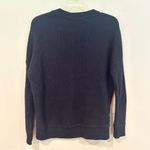 Athleta Habitat Cashmere Wool Ribbed Sweater Women's XXS Navy Academia Boho Y2K Photo 8