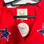 Fantastic Fawn  ruffle sleeve dress with star patches size large Photo 3