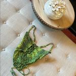 Miaou Revolve Green Snakeskin Corset Top Size XS Photo 5