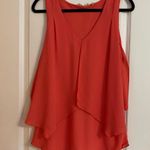 Soft Surroundings Pink Ruffle Tank Top Photo 0