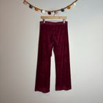 Juicy Couture Y2K  burgundy velour track pants Photo 4