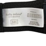 Kathy Ireland  Intimates Lace Underwire Bra Womens 34C Black Romantic Photo 3