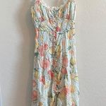 Anthropologie  Ruffled Citrus Eyelet Dress- XXS Photo 4