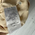Gucci Embroidered Loved Cream Wool/Silk High Waist Wide Leg Trousers IT 38/US 2 Photo 9