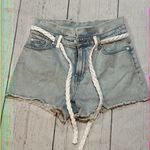 7 For All Mankind  blue denim shorts Photo 2