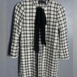 ZARA tweed coat with bow detail size S Photo 0