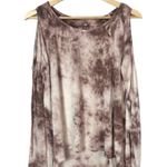 American Eagle Outfitters Soft & Sexy Purple Tie Dye Cold Shoulder Long Sleeve Photo 1