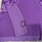 Lululemon Swiftly Tech Shirt Long Sleeve Shirt Womens 6 Purple Violet Print Top Photo 5
