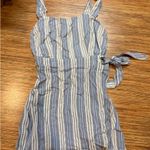 Blue and white stripe romper Photo 0