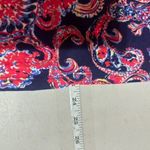 Lilly Pulitzer Women's Floral Paisley Print Long Sleeve Bailey Top Blue Pink XS Photo 10