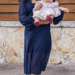 Buffalo David Bitton  | Navy Blue Eyelet Midi Dress/Cover Up Photo 7