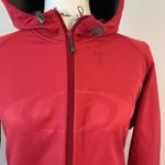 Salomon  Red Full‎ Zip Hoodie Jacket Activewear Outdoors Layering Photo 1