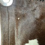 Black Leather Brown White Cowhide Boho Purse Mondrina Handbag Western Cowgirl Photo 9