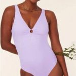 ANDIE  The Bonita One Piece Swimsuit Lavender Purple size S NWT Photo 0