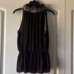 Robert Rodriguez  Black and White Ruffled Blouse Size Medium Photo 2