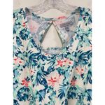 Ocean Coast Tropical Floral Resort Active Beach Dress Size 3X Stretch Pockets Green Photo 1