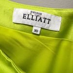 Elliatt Cassini Midi Dress One Shoulder Ruche in Chartreuse Green Yellow Size XS Photo 10