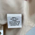 Talbots  silk embroidered beaded cream tan slip floral classic dress plus size 20 Photo 6