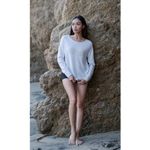 Catnip + Seaweed Broken Shell Cashmere Sweater XS Fall Malibu Casual Minimalist Photo 2