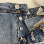 ZARA  Trafaluc Cut Off Denim Shorts High‎ Waist Women's Blue Distressed Size 6 Photo 4