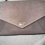 Kate Spade SPENCER'S Beige Mauve Suede & Pebbled Leather Envelope Crossbody Photo 7
