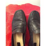 Duck head  Black Leather womens slip on loafers Size 7.5 Brazil Photo 3