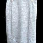 Ann Taylor  100% Fine Italian Wool Gray Flannel Skirt Photo 0