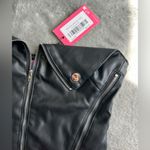 Edikted  Black Faux Leather Corset Top XS Photo 1