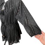 Revolve Karina Grimaldi X  Womens Irna Dot Mini Dress Polka Black Size Large Photo 8