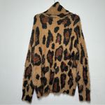 Show Me Your Mumu Women’s Fatima Turtleneck Sweater Cheetah Fever Knit Size XS Photo 3