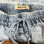 Blue Spice  size medium pull on pants elastic waist tie front soft slouch casual Photo 9