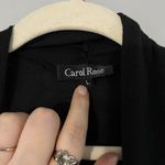 Carol Rose  black waterfall open front Cardigan Sweater size large Photo 2