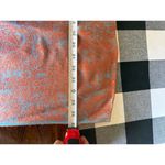 Orange and Turquoise Paisley Patterned Scarf with Fringe Photo 4