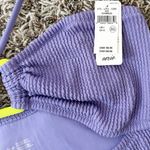 Aerie NWT  Solar Violet Crinkle Ring Bandeau
Cheeky One Piece Swimsuit Large Photo 4