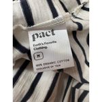 Pact Women's White Organic Cotton Relaxed Slub Weekend Dress Vacation Casual M Photo 3