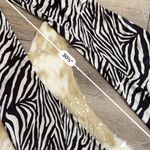 New Girl Order Zebra Print Bell Bottom Flare Pants Black Size 6 Photo 3