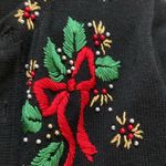 Victoria Jones Vintage  Christmas holiday embroidered cardigan Photo 2