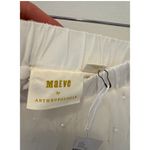 NWT Maeve Anthropologie White Tulle Pearl Tiered Midi Skirt Size L Size L Photo 4