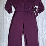 On 34th Women's Maroon Knit V Photo 1