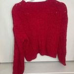 Pink Rose  red sweater NWT size medium Photo 0