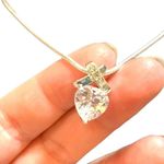 Swarovski Elements Infinity Heart Pendant on Silver Chain Necklace Photo 4